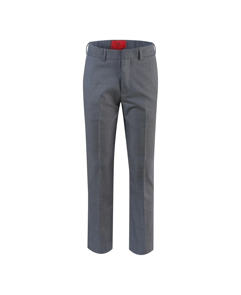 Elie Balleh Big Boys Boy?s Slim Fit Dress Pants Slacks - Grey, 10
