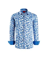 Elie Balleh Big Boys Slim Fit Floral Sport Button-Down Shirt