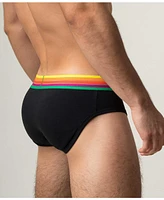 Rounderbum Men's Rainbow Rush Padded Brief