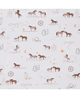 Lambs & Ivy Country Western Breathable 100% Cotton Fitted Crib/Toddler Sheet