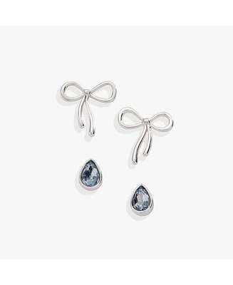Bridal Bow Duo Earring Set