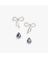 Bridal Bow Duo Earring Set