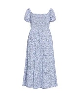 City Chic Plus Abbie Print Maxi Dress