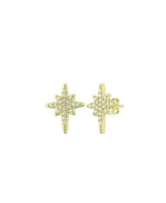 Spero London Northern Star Sterling Silver Stud Earring