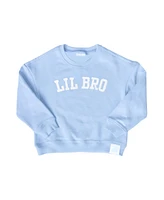 Bits & Bows Boys Lil Bro Cotton Crewneck Sweatshirt