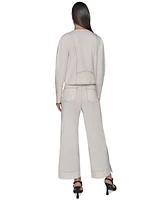 Karl Lagerfeld Paris Women's Cropped Denim Jacket