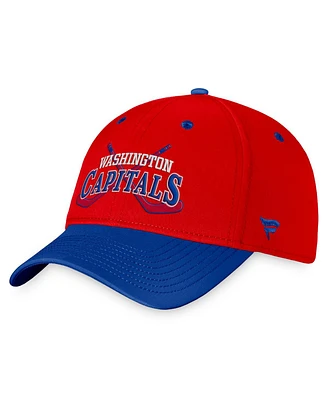 Fanatics Men's Red/Blue Washington Capitals Heritage Vintage Flex Hat