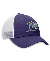 Nike Men's Purple/White Tampa Bay Rays Rise Adjustable Trucker Hat