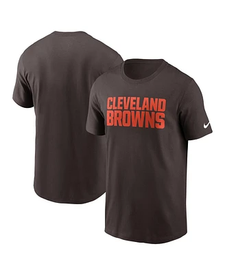 Nike Men's Cleveland Browns Primetime Wordmark Essential T-Shirt