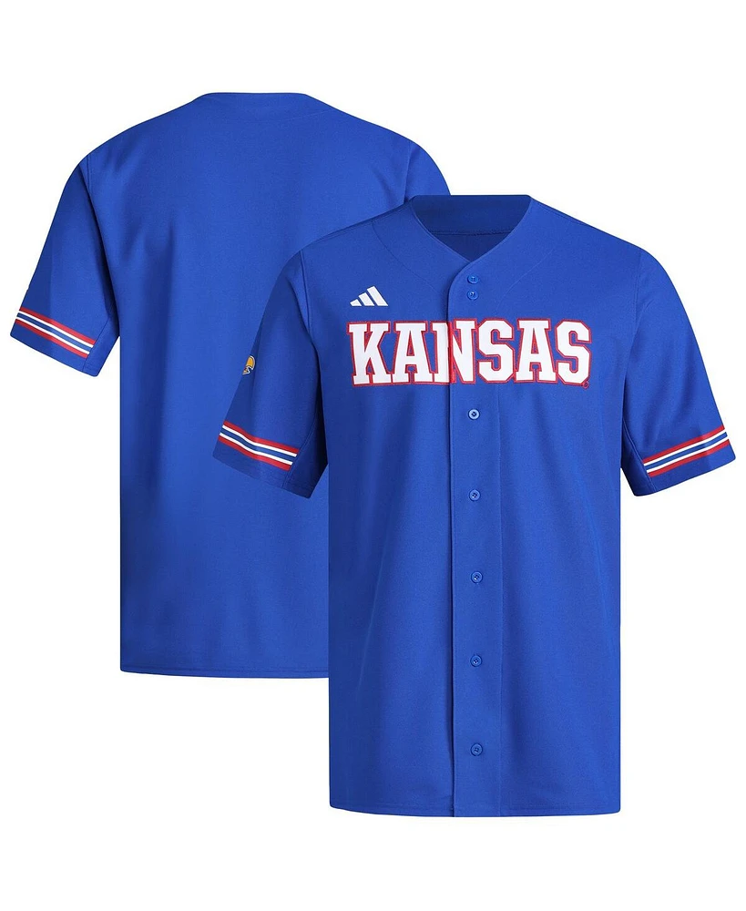 Adidas Men's Royal Kansas Jayhawks Replica Baseball Jersey