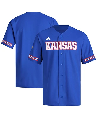 Adidas Men's Royal Kansas Jayhawks Replica Baseball Jersey