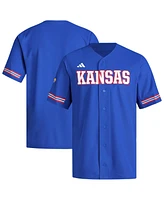 Adidas Men's Royal Kansas Jayhawks Replica Baseball Jersey
