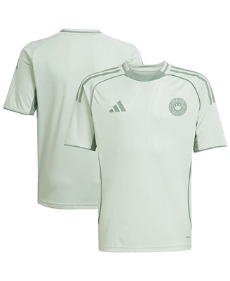 Adidas Big Boys and Girls Light Green Charlotte Fc 2025 One Planet Pre-Match Jersey