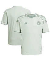 Adidas Big Boys and Girls Light Green Charlotte Fc 2025 One Planet Pre-Match Jersey
