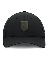 Fanatics Men's Black Vegas Golden Knights Authentic Pro Road Logo Adjustable Hat