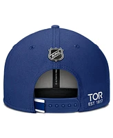 Fanatics Men's Blue Toronto Maple Leaf's Authentic Pro Prime Snapback Hat