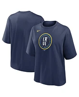 Nike Women's Navy Philadelphia Phillies City Connect Logo Boxy T-Shirt
