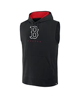 Fanatics Men's Black Boston Red Sox Fire Speed Sleeveless Pullover Hoodie