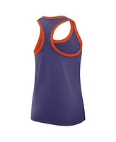 Nike Women's Purple Clemson Tigers Primetime Tri-Blend Racerback Tank Top