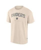 Fanatics Men's Cream Las Vegas Raiders Elements Weathered Tonal Future Ground T-Shirt