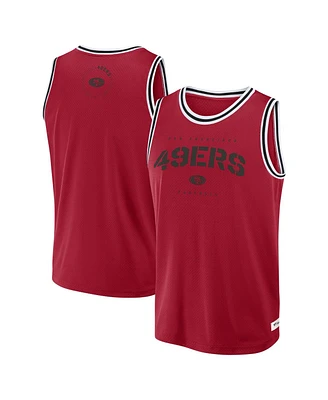 Fanatics Men's Scarlet San Francisco 49ers Elements Future Ground Jersey Tank Top