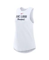 Nike Women's White Cleveland Guardians City Connect Tricode High Neck Performance Tank Top