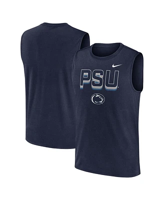 Nike Men's Navy Penn State Nittany Lions Primetime Tricode Legend Performance Tank Top
