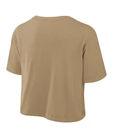 Nike Women's Tan Tennessee Volunteers Power Pursuit Athletic Prep Arch Performance Cropped T-Shirt