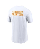 Nike Men's White Tennessee Volunteers 2-Hit Stacked T-Shirt