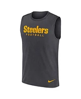 Nike Men's Charcoal Pittsburgh Steelers Primetime Legend Performance Muscle Tank Top
