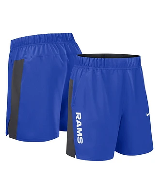 Nike Men's Royal Los Angeles Rams Woven Victory Performance Shorts
