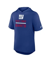 Nike Men's Royal New York Giants Lockup Tri-Blend Hoodie T-Shirt