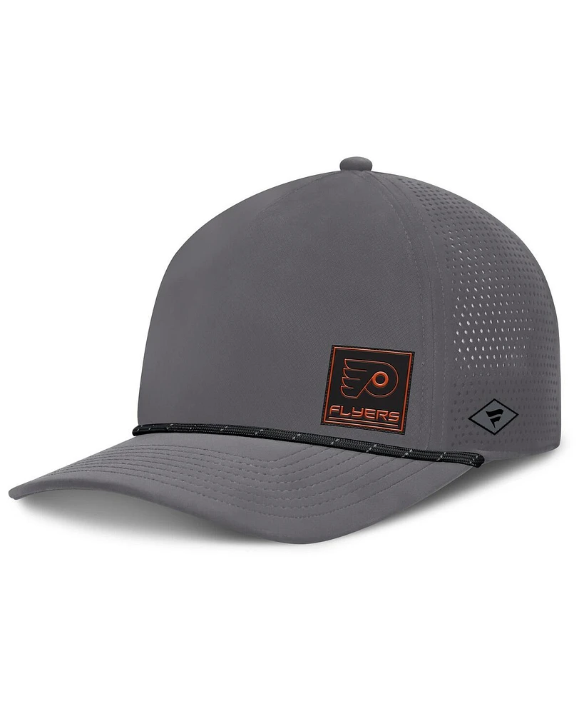 Fanatics Men's Gray Philadelphia Flyers Captain Rope Adjustable Hat