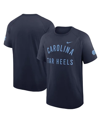 Nike Men's Navy North Carolina Tar Heels Ready Raglan Premium Performance T-Shirt