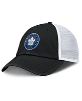 Fanatics Men's Black/Gray Toronto Maple Leaf's Averie Trucker Adjustable Hat