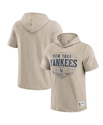 Fanatics Men's Tan New York Yankees Hooded T-Shirt