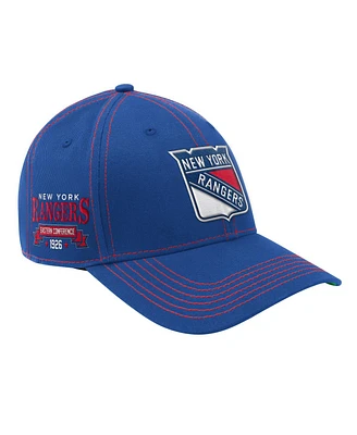 Starter Men's Blue New York Rangers Sphere Ii Curved Starfit Adjustable Hat
