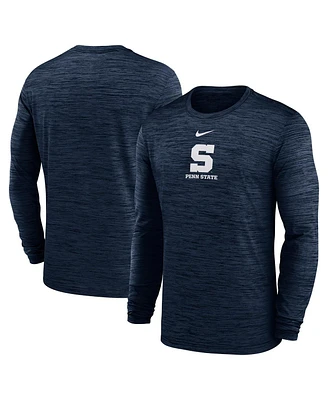 Nike Men's Navy Penn State Nittany Lions 2025 Sideline Velocity Performance Long Sleeve T-Shirt