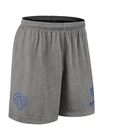 Nike Men's Black Los Angeles Rams Sideline Reversible Performance Shorts