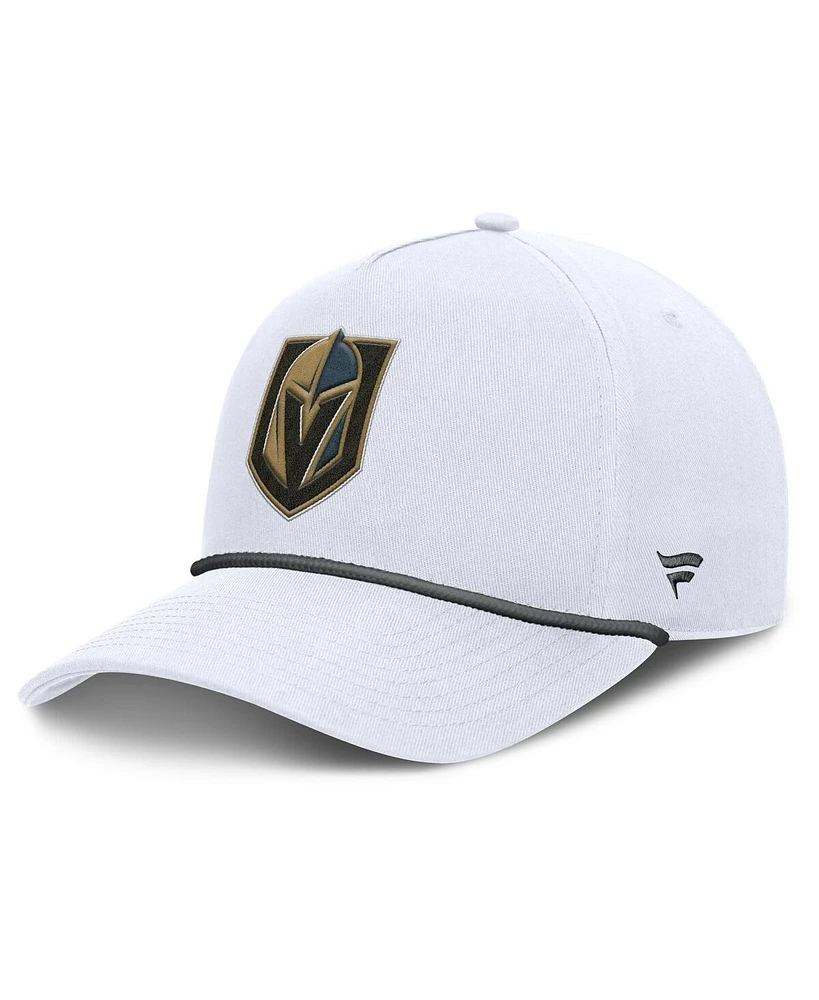 Fanatics Men's White Vegas Golden Knights Rope A-Frame Adjustable Hat