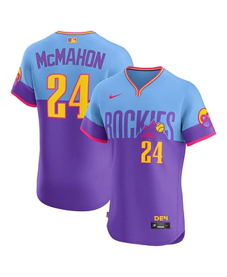 Nike Men's Ryan McMahon Purple/Light Blue Colorado Rockies 2025 City Connect Elite Player Jersey