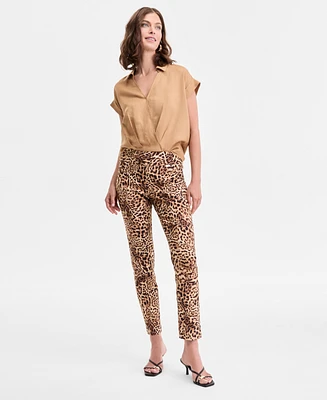 I.n.c. International Concepts Women's Cheetah-Print Skinny Pants, Exclusively at Macy's