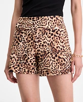 I.n.c. International Concepts Women's Cheetah-Print Shorts, Exclusively at Macy's