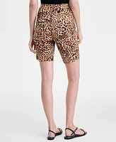 I.n.c. International Concepts Women's Animal-Print Pull-On Bermuda Shorts, Exclusively at Macy's