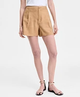 I.n.c. International Concepts Women's Linen-Blend Shorts, Exclusively at Macy's