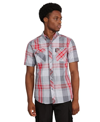 Ecko Unltd Men's Construct Short Sleeve Woven Shirt