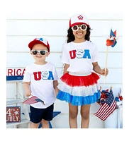 Sweet Wink Girls Patriotic Star Patch Hat
