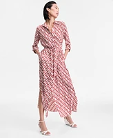 I.n.c. International Concepts Women's Printed Shirt Maxi Dress, Exclusively at Macy's