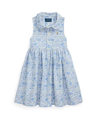 Polo Ralph Lauren Toddler and Little Girls Floral Oxford Shirtdress