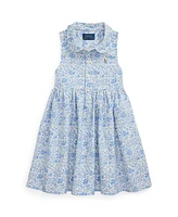 Polo Ralph Lauren Toddler and Little Girls Floral Oxford Shirtdress